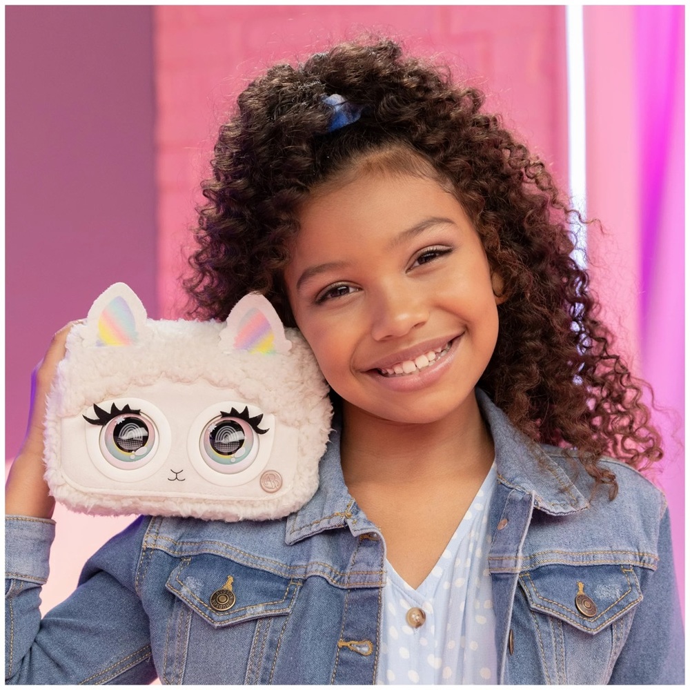 Blinking Purse Pets Llama Lush Interactive Purse 30 Sounds Reactions Spin Master